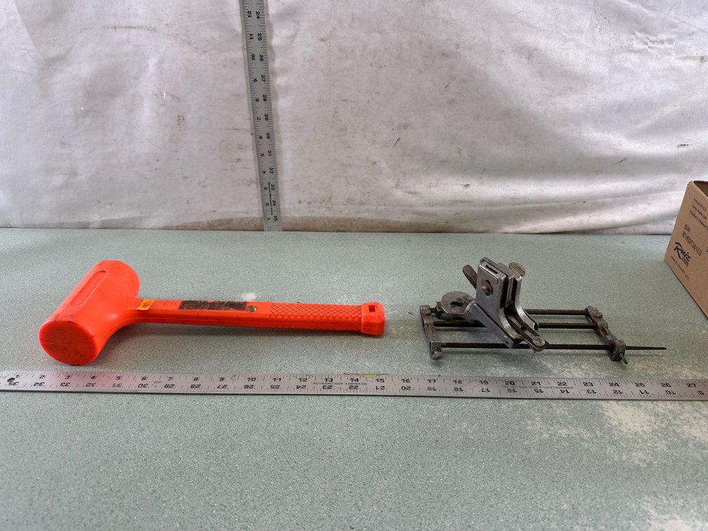 Dead Blow Hammer and Saw Filing Guide Jig