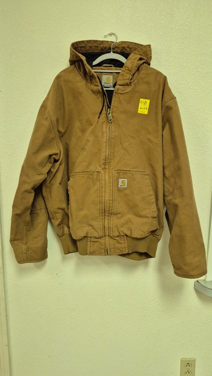 Carhartt Hooded Canvas Jacket Size XL