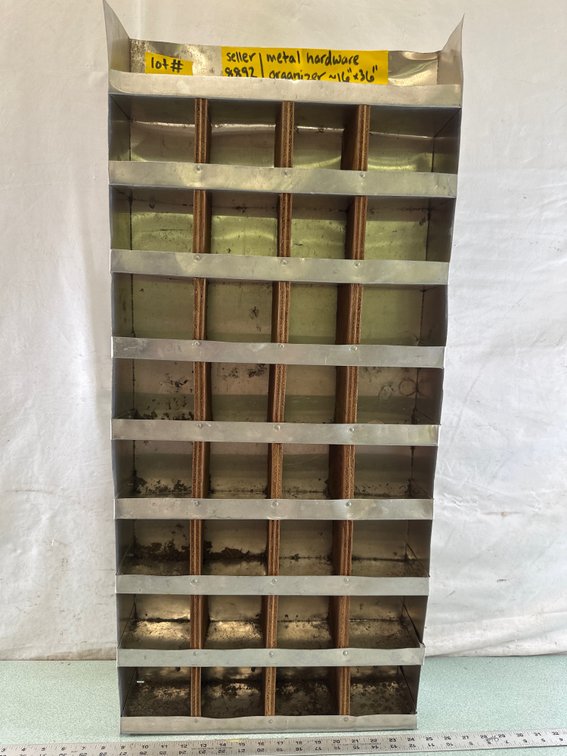 Galvanized Sheet Metal Hardware Organizer
