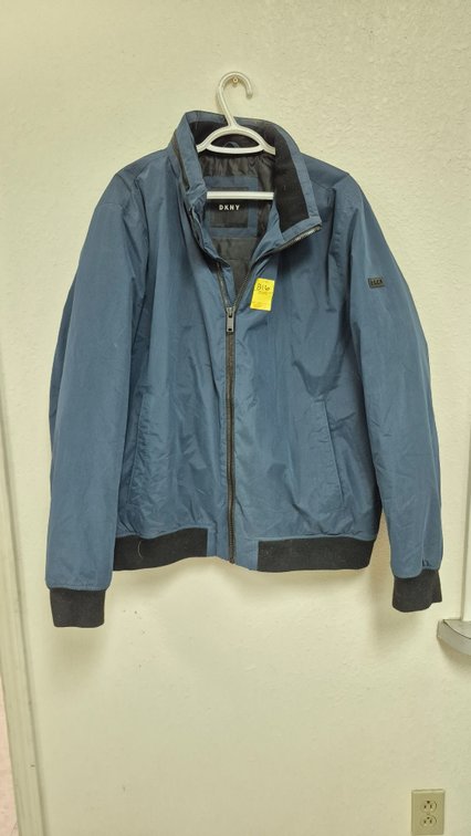 DKNY Zip-Front Bomber Jacket, Size XL