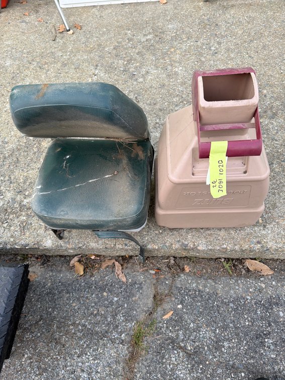 Folding Boat Seat and Fluid Container