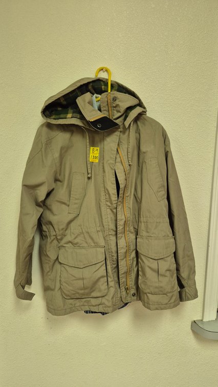 Hooded Parka Jacket and Plaid Western Shirt