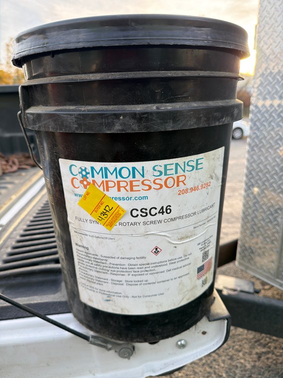 Common Sense Compressor CSC46 Rotary Screw Lubricant, 5 Gallon