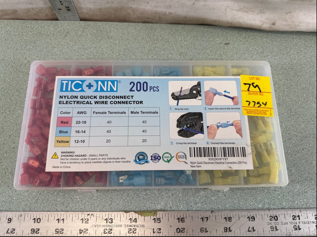 TICONN Nylon Quick Disconnect Wire Connector Kit