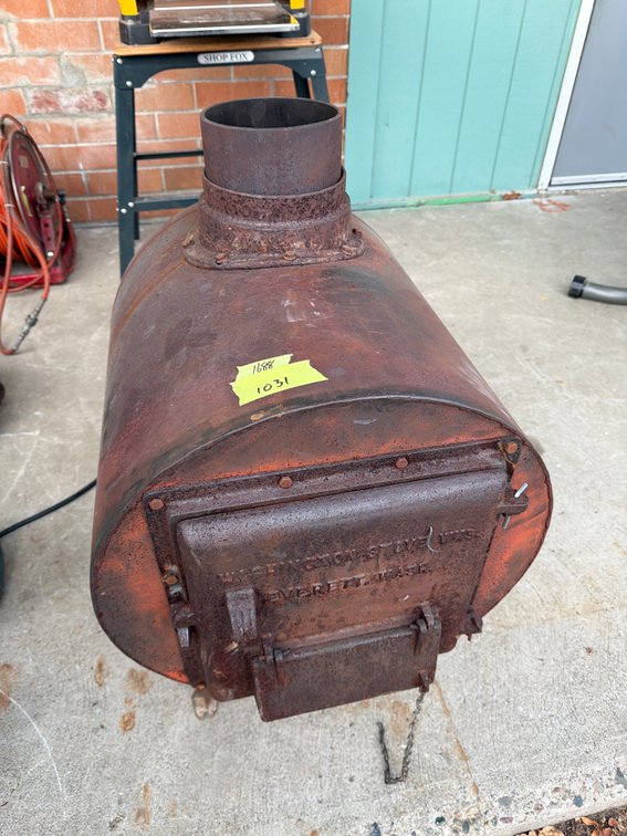 Washington Stove Works Cylindrical Wood Stove