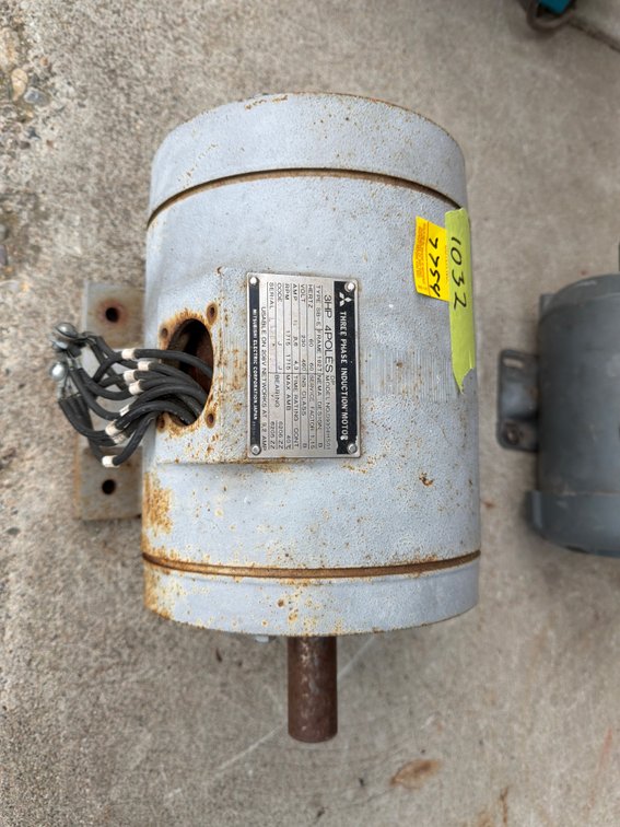 Mitsubishi 3HP Three-Phase Induction Motor