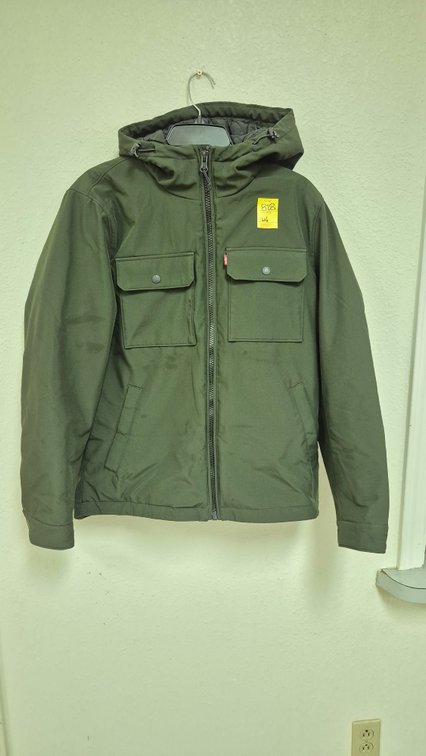 Levi Strauss & Co. Olive Green Hooded Jacket, Size S