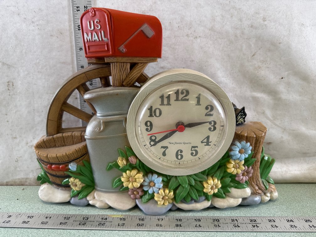 Burwood New Haven Rustic Motif Quartz Clock