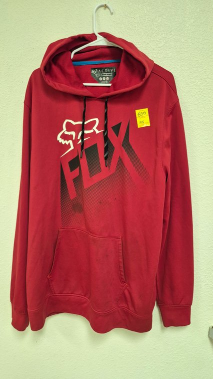 Fox Active Red Graphic Hoodie Size 2XL
