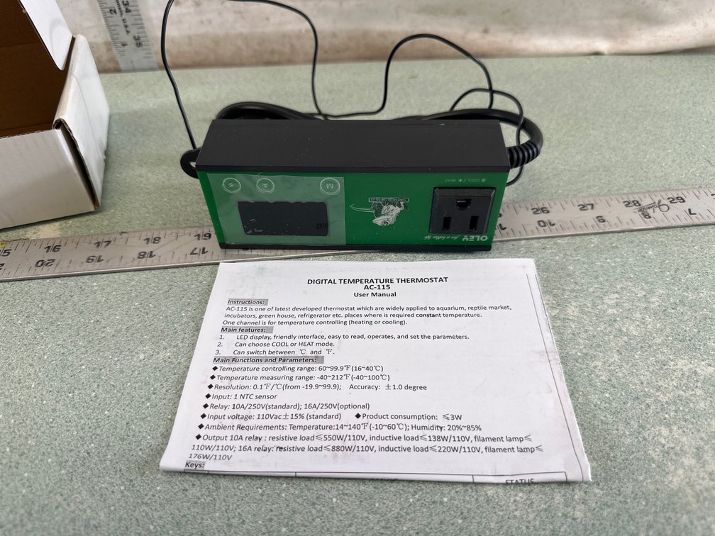 OLEY AC-115 Digital Temperature Thermostat Controller