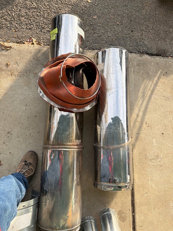 Stainless Steel Chimney Pipe and Roof Flashing Boot