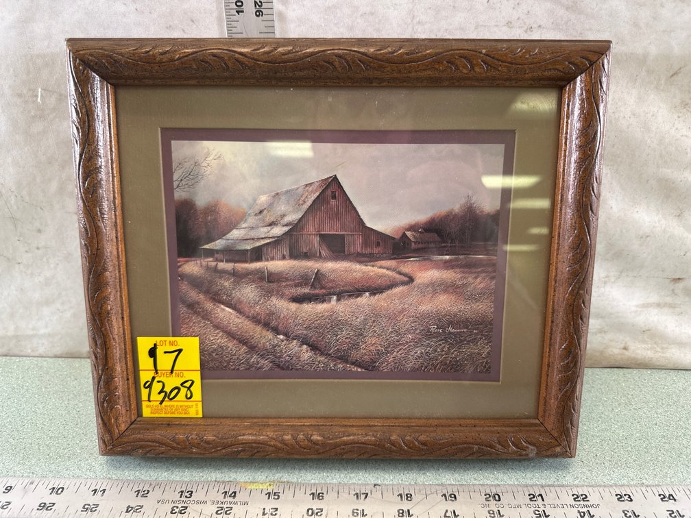 Framed Ruane Manning Rustic Barn Print