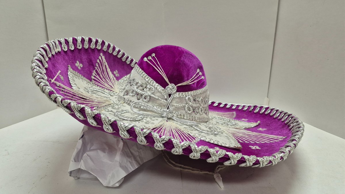 BR Hats Purple Velvet Mexican Charro Sombrero