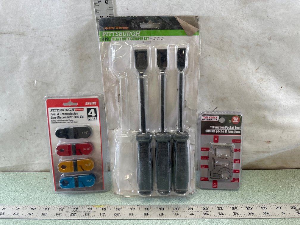 Line Disconnect Tool Set, Scraper Set, and Pocket Multi-Tool