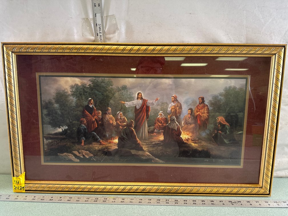 Framed Print of Jesus and Disciples