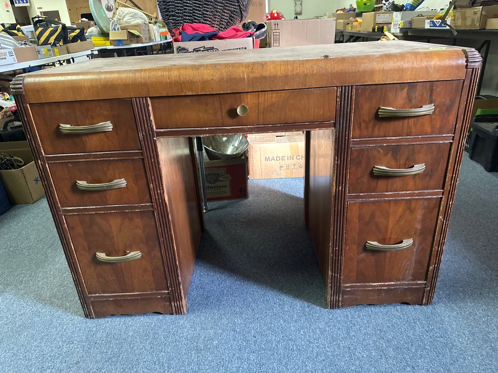 Waterfall Kneehole Desk