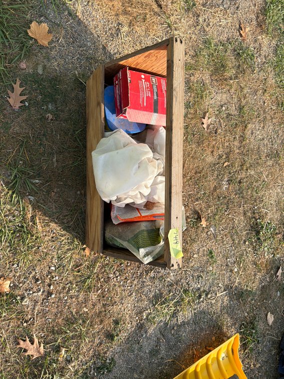 Wooden Crate with Workshop and Garden Supplies