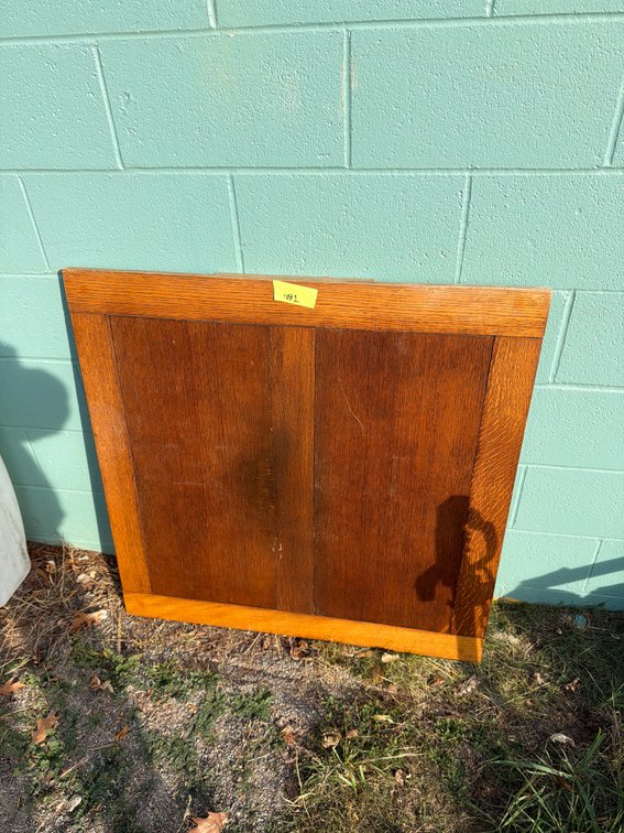 Quarter-Sawn Oak Framed Panel