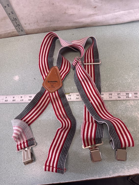 Husky Built by CLC No. 110USA Striped Suspenders
