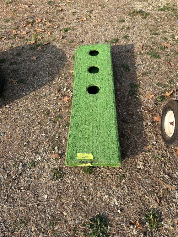 Turf-Covered Washers Game