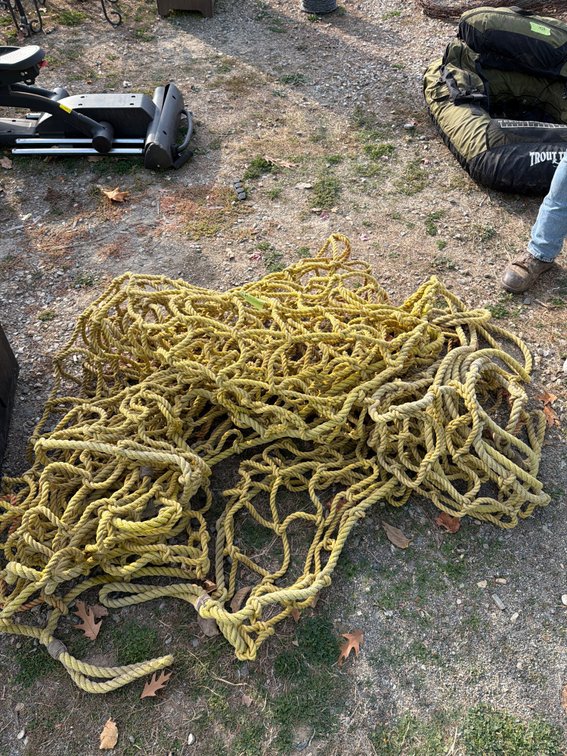 Yellow Rope Cargo Net