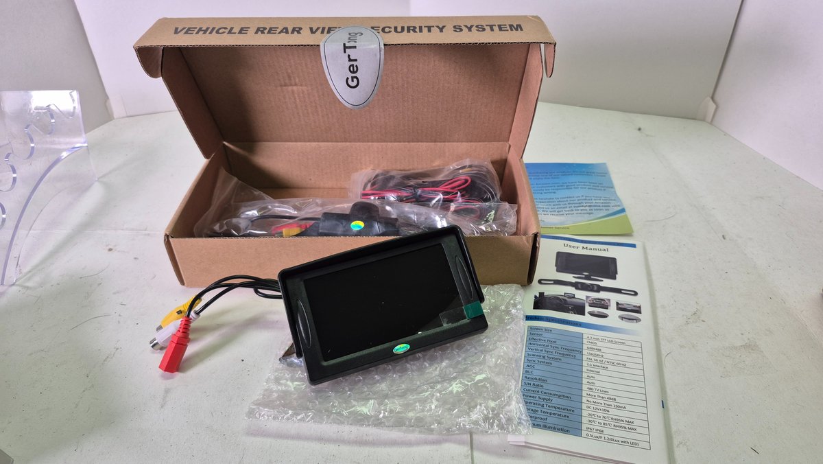 GerTong 4.3 Inch Vehicle Rear View Security System Kit