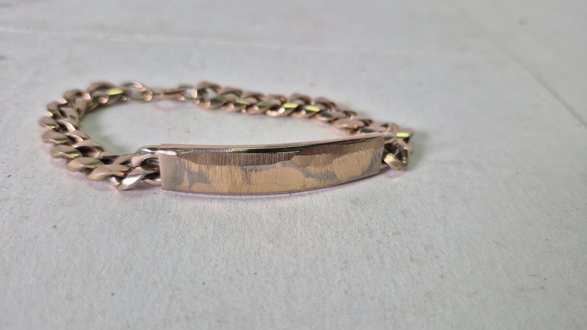 Speidel Gold-Tone Curb Chain ID Bracelet