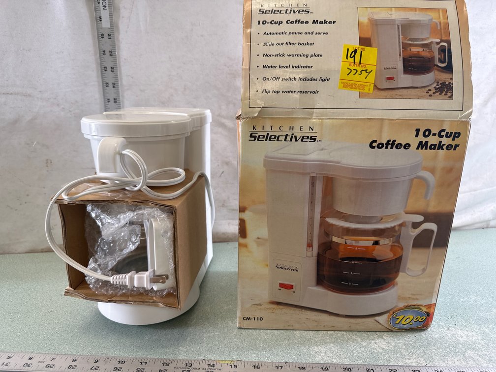 Kitchen Selectives 10-Cup Coffee Maker CM-110