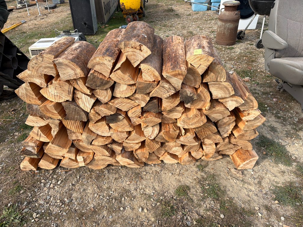 Stack of Split Firewood