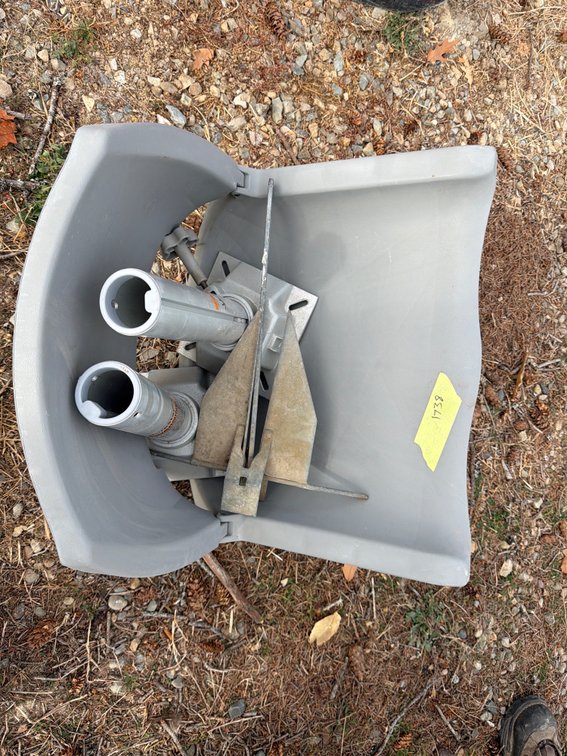Folding Boat Seat with Pedestal and Fluke Anchor