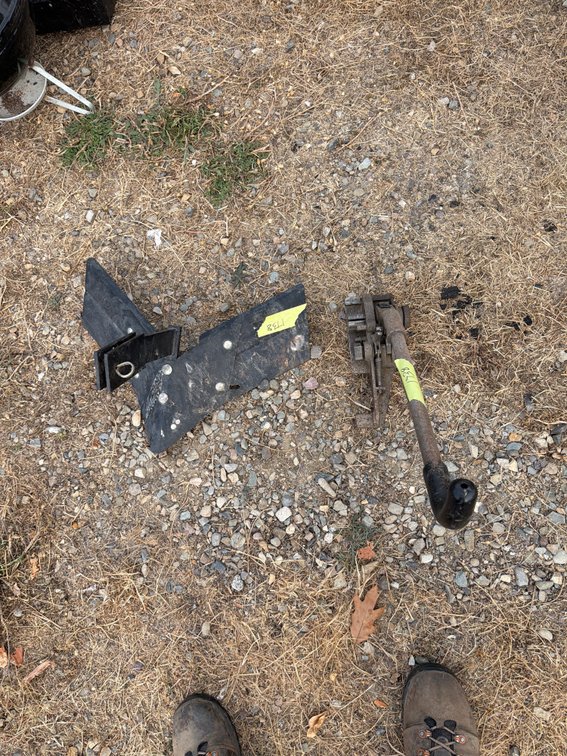 Plow Attachment and Manual Strapping Tensioner Tool