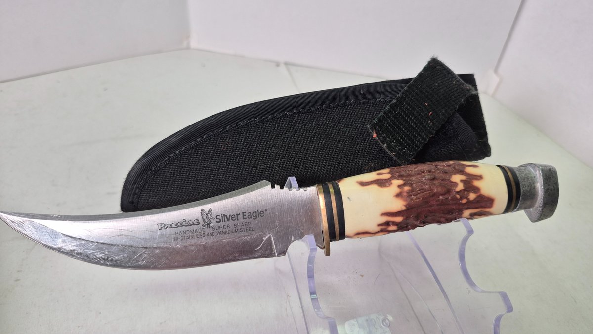 Precise Silver Eagle 10325 Fixed Blade Hunting Knife