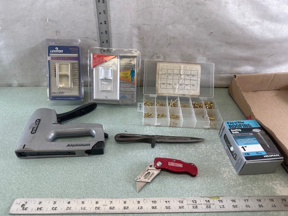 Hand Tools, Hardware Fasteners, and Wall Switches