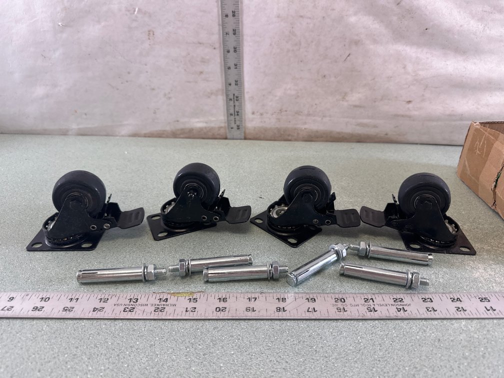 Locking Swivel Caster Wheel with Expansion Hardware