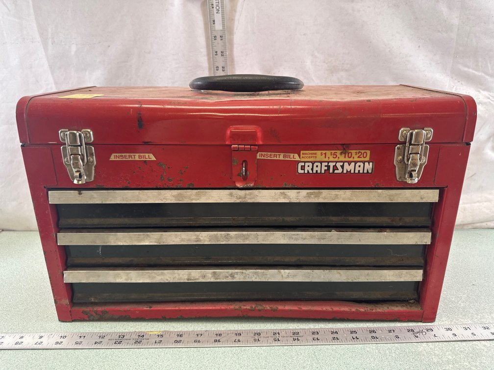 Craftsman 3-Drawer Portable Metal Toolbox