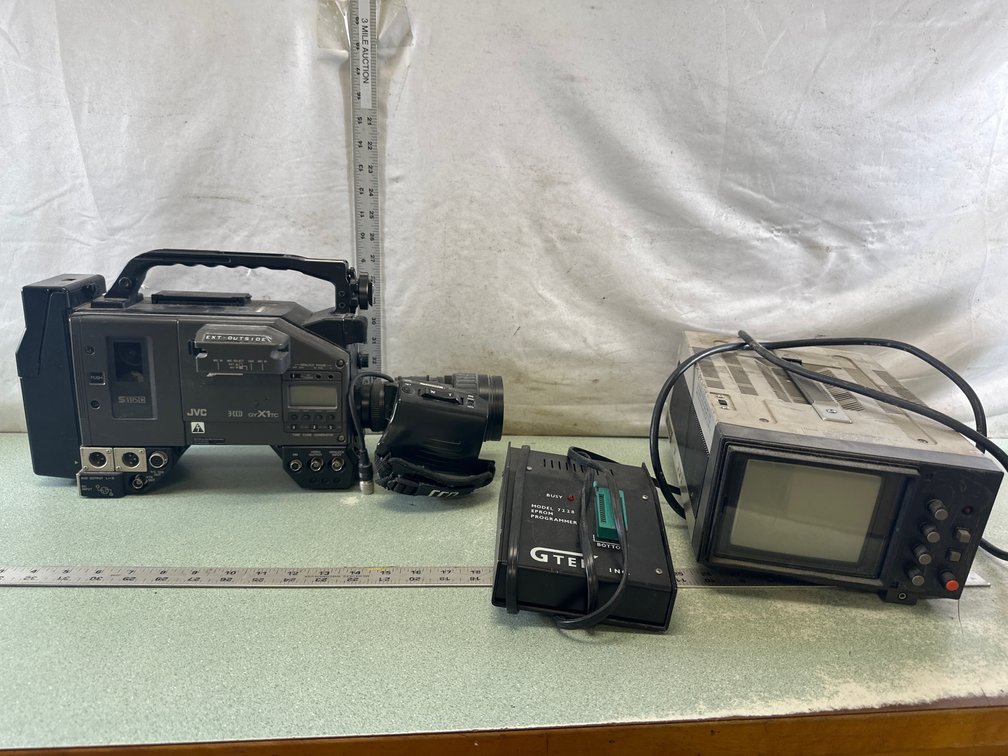 Video Camera, EPROM Programmer, and CRT Monitor
