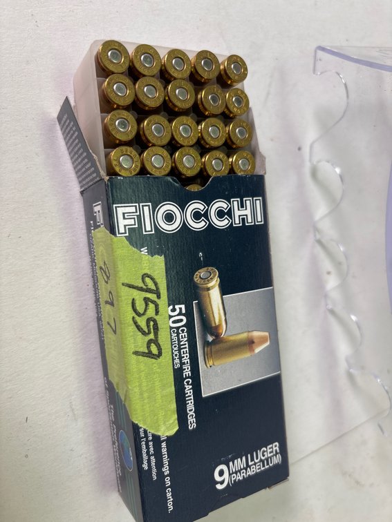 Fiocchi 9mm Luger 115FMJ Ammunition