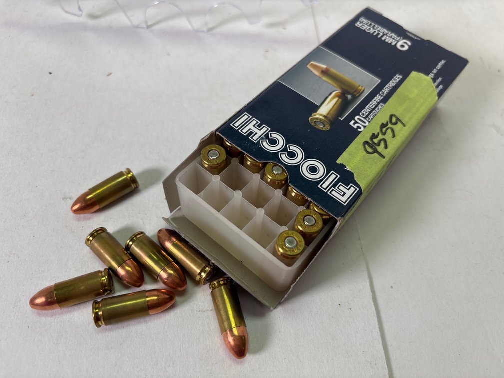Fiocchi 9mm Luger 115FMJ Centerfire Ammunition