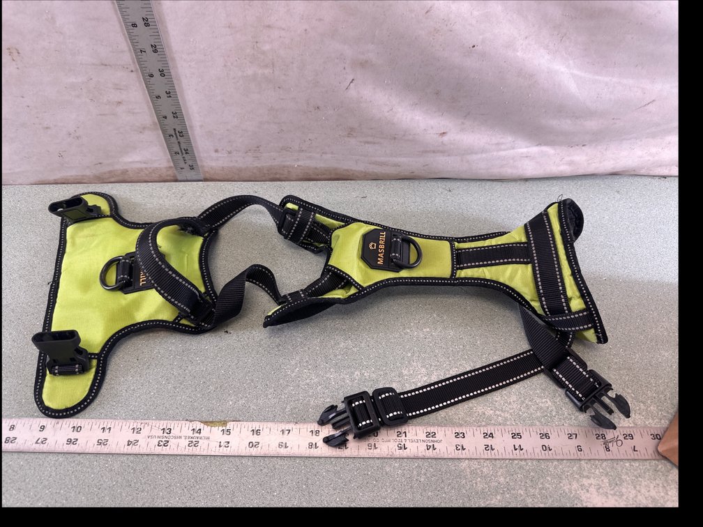 MASBRILL Lime Green Dog Harness, Size L