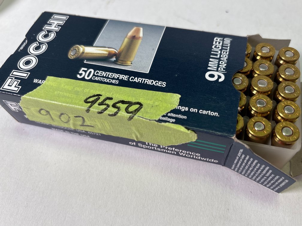 Fiocchi 9mm Luger 115FMJ Centerfire Ammunition