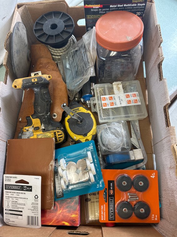 Cordless Impact Driver, Tool Holster, and Hardware