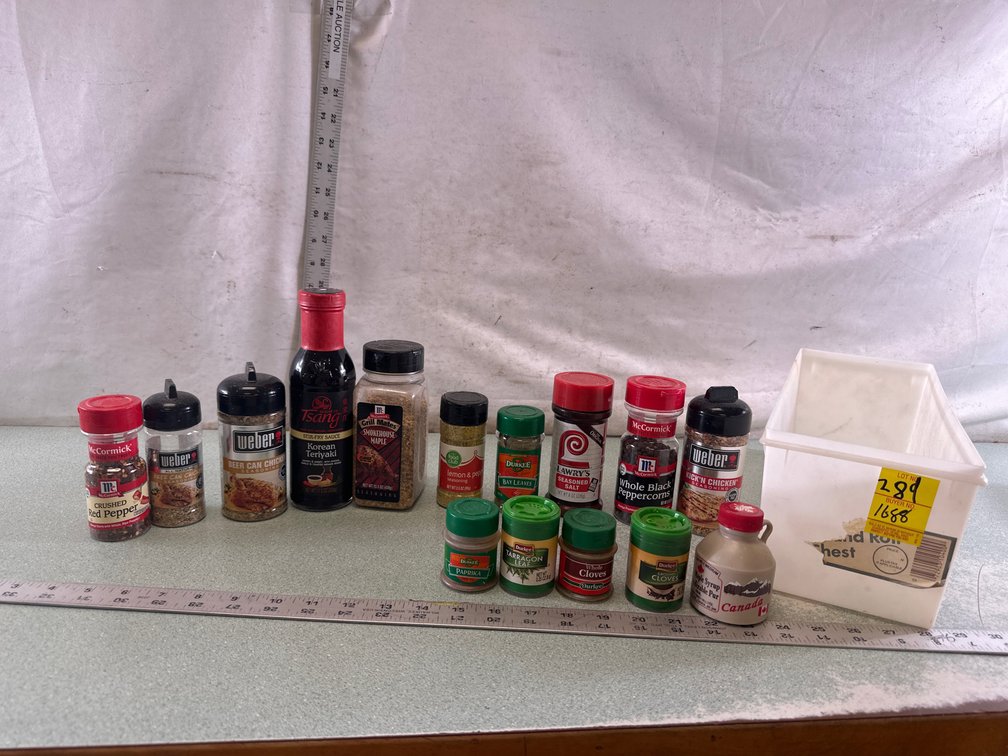 Seasoning, Sauce, and Storage Bin