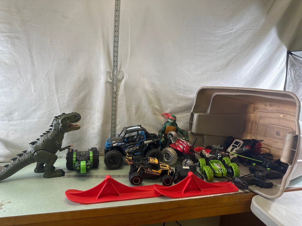 Remote Control Vehicles and Action Figures
