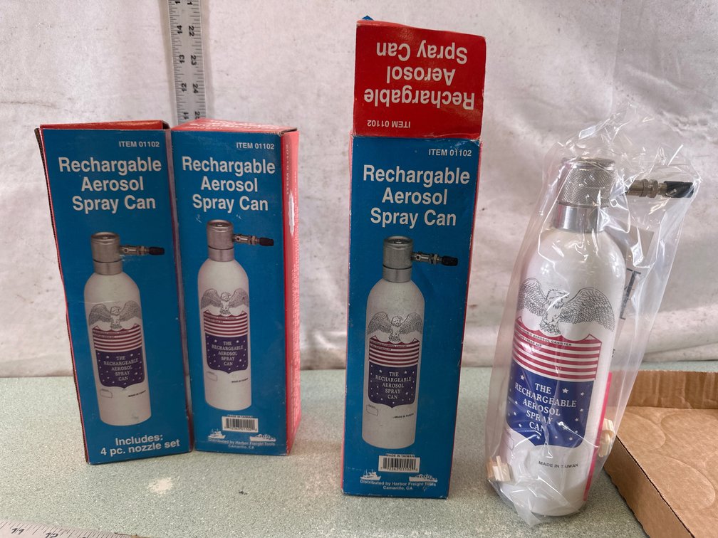 Harbor Freight Tools Rechargeable Aerosol Spray Can