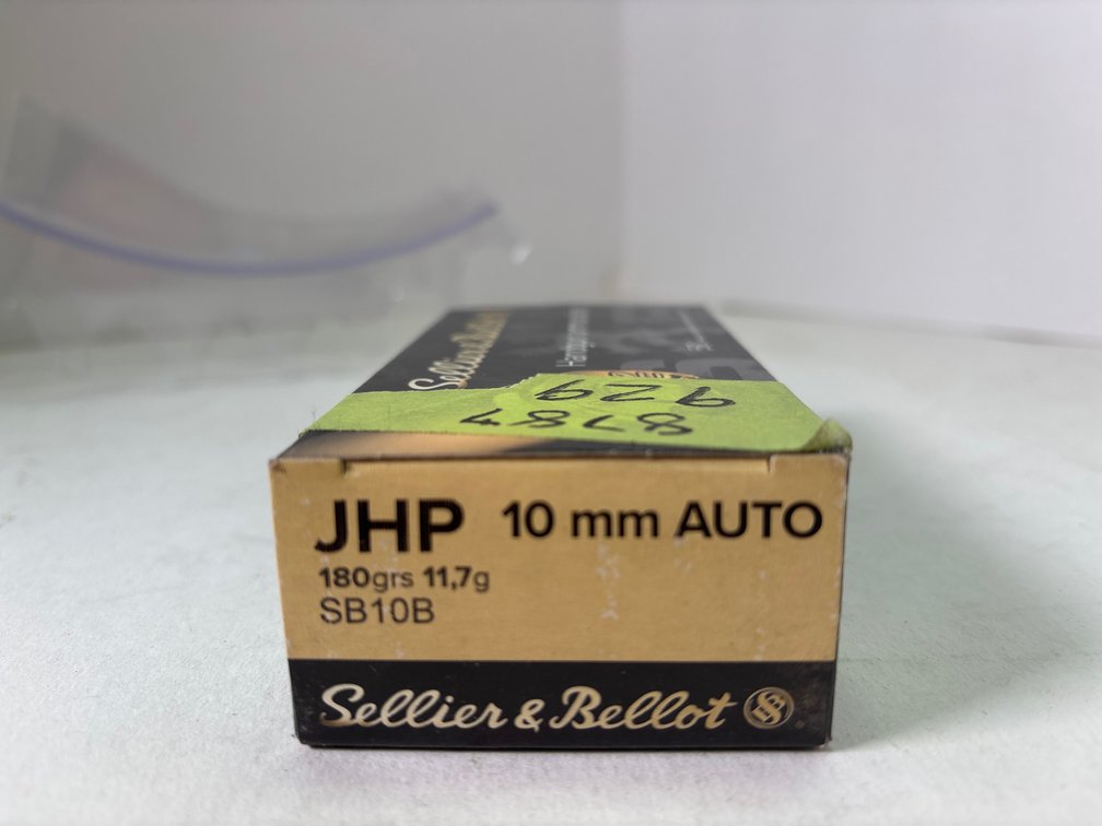 Sellier & Bellot 10 mm Auto 180 gr JHP Ammunition