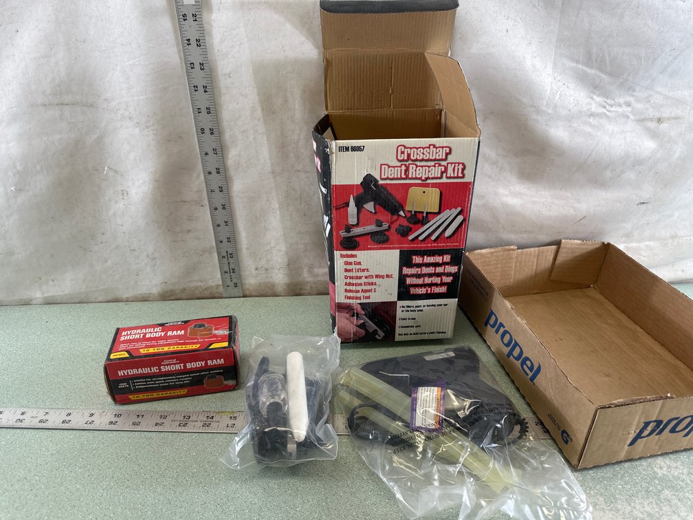 Hydraulic Short Body Ram and Crossbar Dent Repair Kit