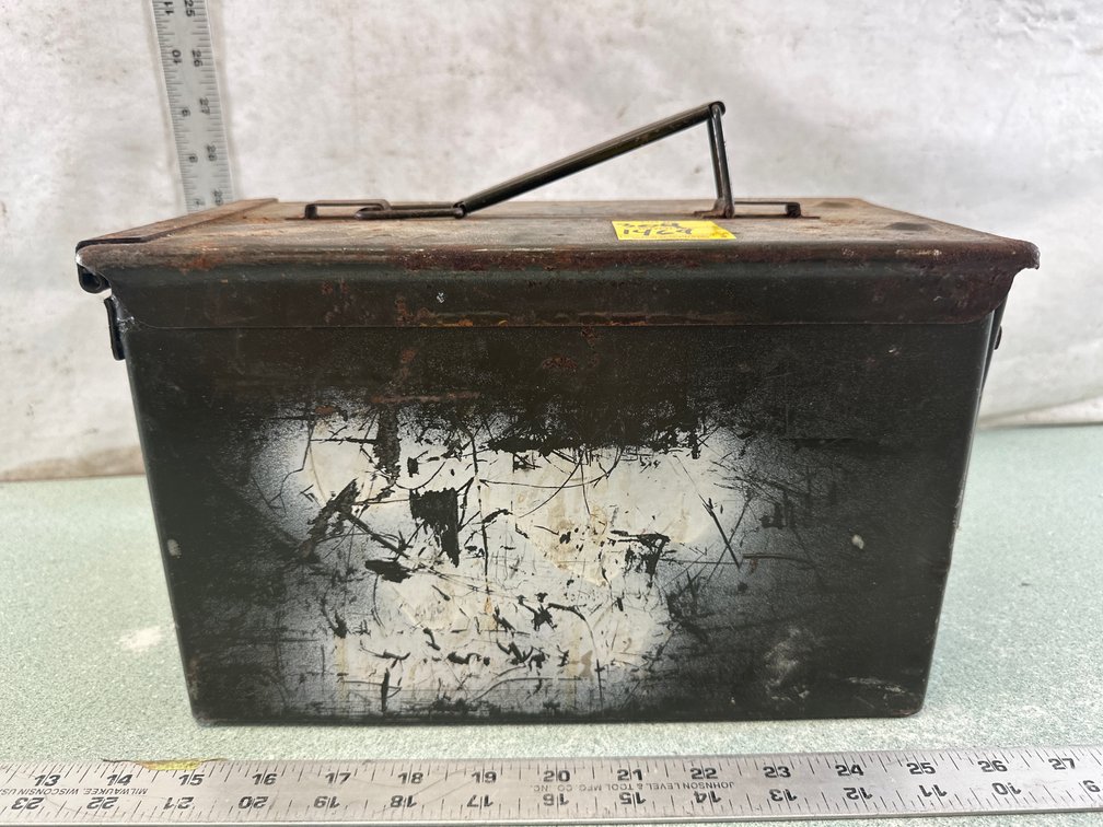 Olive Drab Metal Ammunition Box