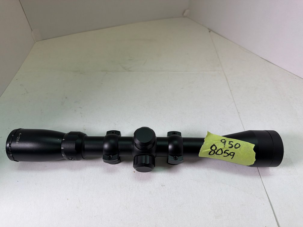 4-12x40 Rifle Scope with Mounting Rings