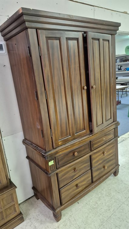 Wood Armoire Cabinet with Drawers