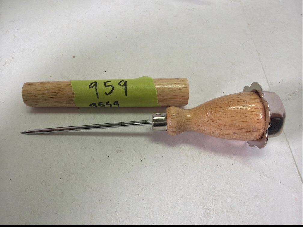 Wooden Handle Ice Pick and Pastry Crimper